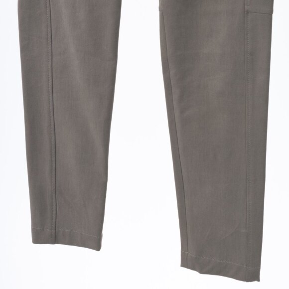 Brunello Cucinelli Taupe Grey Cotton-Twill Leggings - Picture 5 of 10